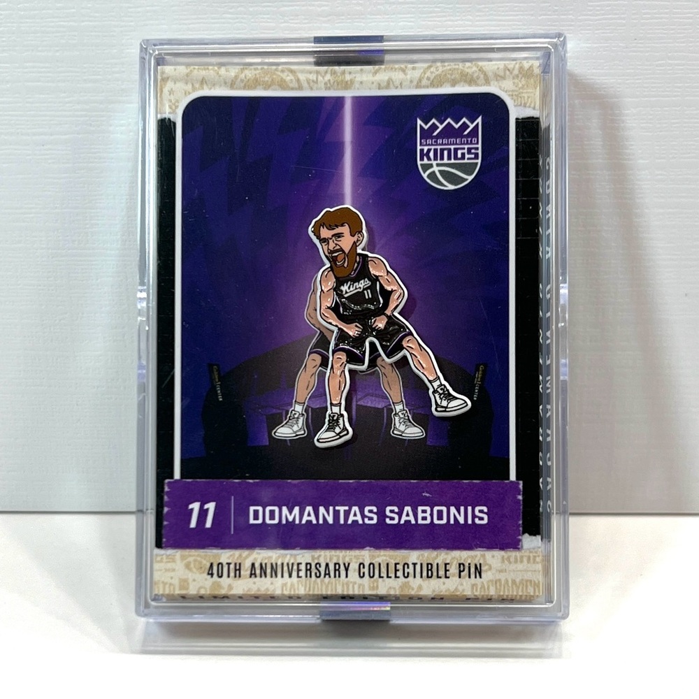 Sacramento Kings 40th Anniversary Collectible Pin - Domantas Sabonis